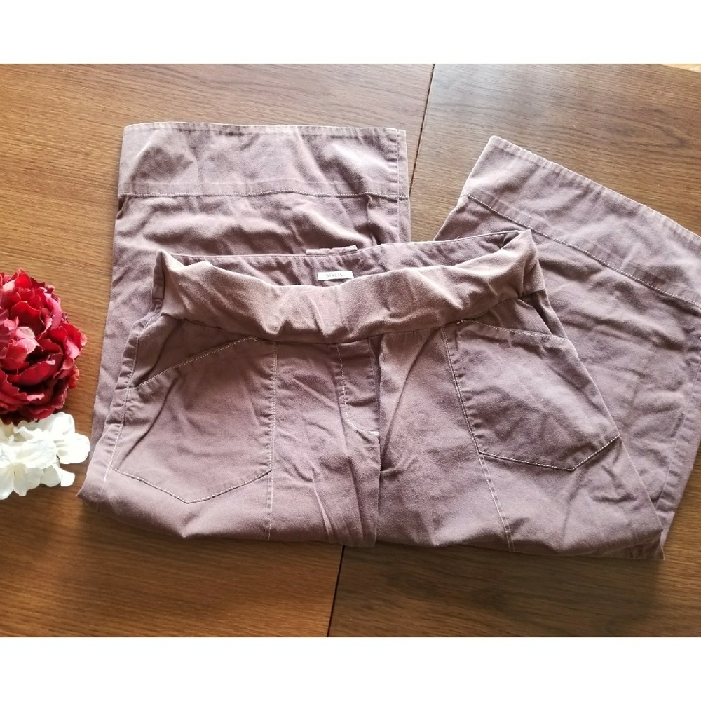 Brown Maternity Capris | Duo Maternity